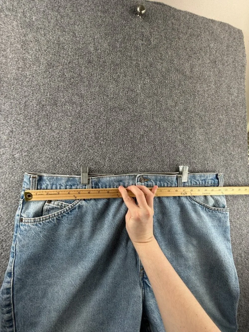VTG Levis 886 Leather Tab Denim Jeans Men 1986 Blue Pockets Adult ACTL 45X25